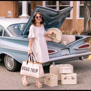 White Jilly Road Trip Dress in wandering white